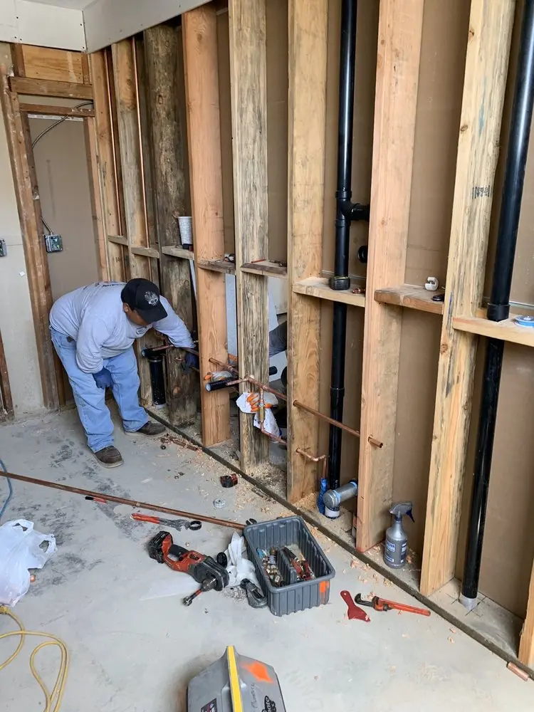 Commercial rough-in plumbing for Gas Line Repair in Eagle